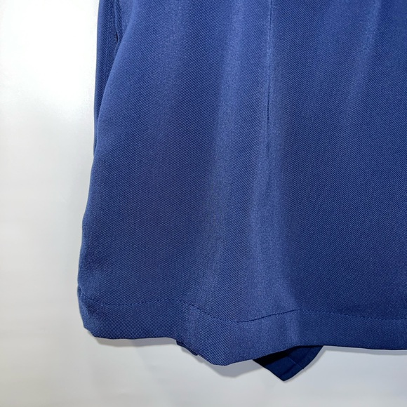 New Direction Top PM Blue Long Sleeve Open Front Cover Up 100% Polyester - Picture 13 of 15